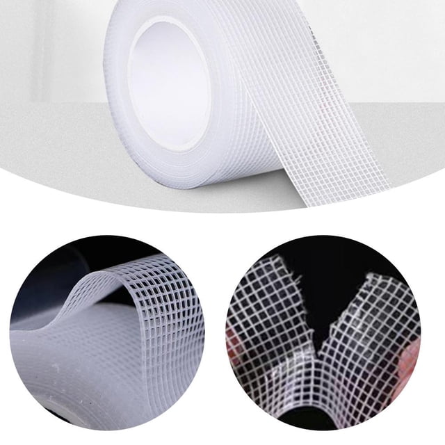 1 rollo de cinta adhesiva de malla de alta adherencia transparente (2 mm x 2,4 cm x 5 m). Likrtyny Para estrenar