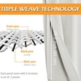thumbnail image 6 of Hiasan Short Blackout Curtains for Bedroom - Thermal Insulated & Light Blocking Window Curtains for Living Room/Kids Room, 2 Drape Panels Sewn with Tiebacks, Ivory, 42 x 45 Inch, 6 of 13