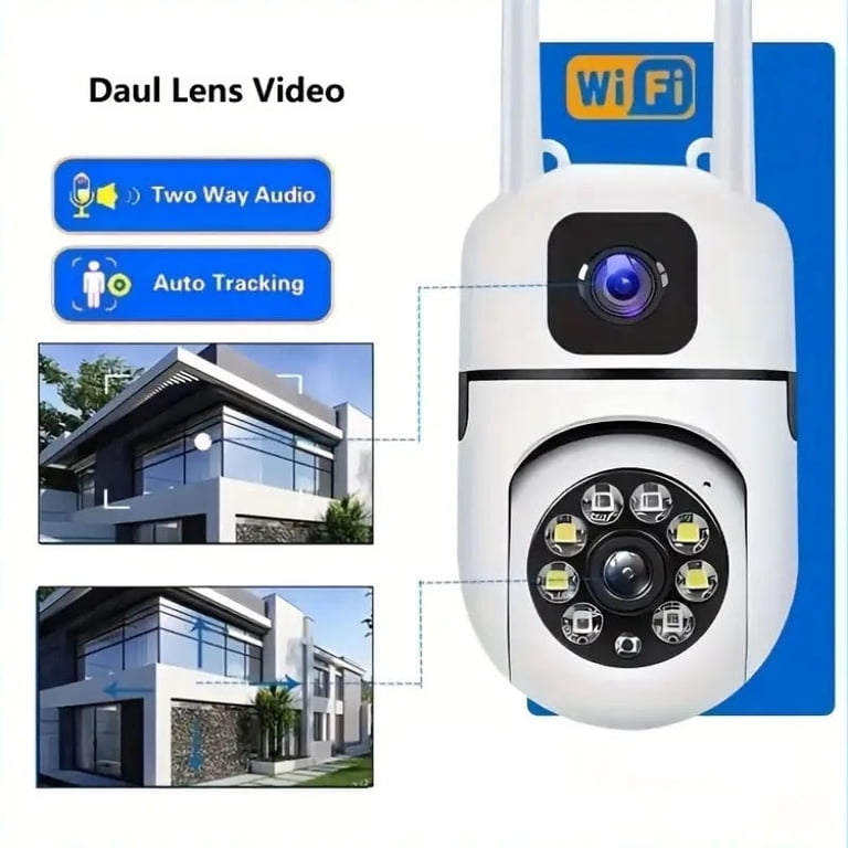Pack of 2: CT211 Dual Lens Wireless Network Camera – 1080P HD