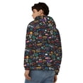 thumbnail image 4 of Honeii Basketball Print Hoodies for Men, Pullover & Full Zip, Breathable Zip up Hoodie, Sweatshirt-3X-Large, 4 of 5