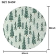 thumbnail image 6 of Light Green Christmas Tree Pattern Round Tablecloth 60"x60",Wrinkle Wipeable Table Cloth for Kitchen Dining Room Picnic Patio Party, 6 of 6