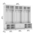 thumbnail image 4 of Hampton Heights Full Entryway Storage Set in White - Engineered Wood, 4 of 6