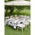 thumbnail image 4 of Outdoor Tablecloth with Umbrella Hole for Patio/Picnic/Party/Camping, Coastal Nautical Waterproof Table Cloth Rectangle Table Cover Washable, Summer Ocean Sea Corals Palm Trees (54"x 80"), 4 of 8
