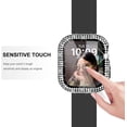thumbnail image 5 of KOMI 40mm Case Compatible with Apple Watch Case with Screen Protector, Bling Diamond Overall Protective Case Compatible with Apple Watch Series 6/5/4 SE, 40mm, Black, 5 of 7