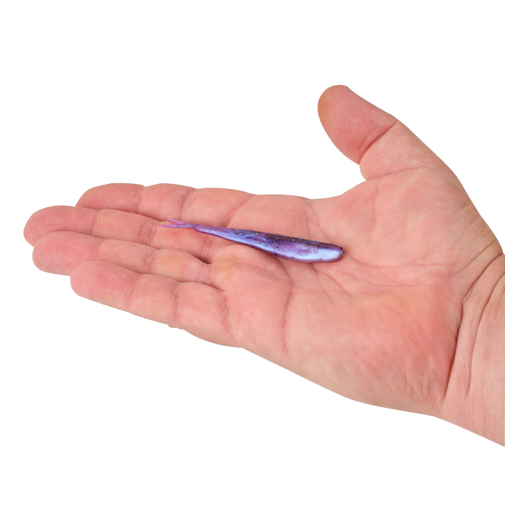 Berkley PowerBait® Minnow, 4 in, Pre-Rigged Baits, Purple Magic (10-count)