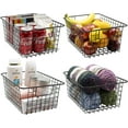 Sorbus Metal Wire Storage Baskets, Kitchen Pantry Organizer