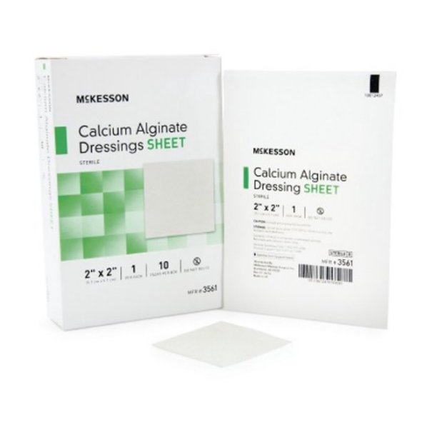 McKesson Calcium Alginate Dressing 2 X 2 Inch Square Calcium Alginate