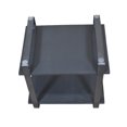 thumbnail image 3 of Handmade Iron & Wood Rectangular Black Color Modern Shelves, 3 of 5