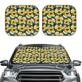 thumbnail image 6 of Lsque Sunflowers 2 PCS Windshield Sun Shade | CarFoldable Window Covers | Car Accessories Reflect UV for Universal Cars SUV Truck | Medium, 6 of 7