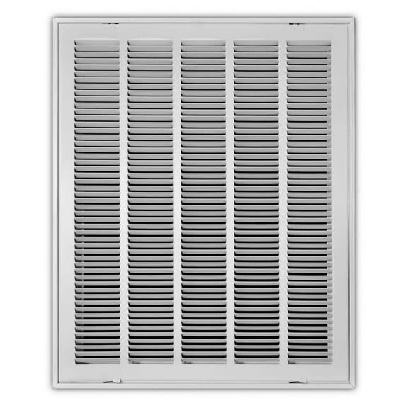 20 in. x 25 in. Steel Return Air Filter Grille in White