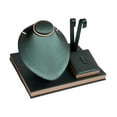 thumbnail image 4 of Kuntesetty Jewelry Display Necklace Earring Set Display Stand for Home Selling Showcase green, 4 of 9