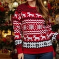 thumbnail image 4 of 2023 New Winter Mom Dad Kids Matching Knitting Sweaters Christmas Family Couples Jumpers Warm Thicken Casual Knitwear Xmas Look, 4 of 4