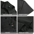 thumbnail image 5 of GENTS BLISS Short Sleeve Men Shirts Hiking Button Down Shirts for Men Quick Dry Fishing Men Shirts with Pocket, 5 of 7