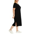 thumbnail image 5 of Jessica Simpson Plus Sz Dress 2X Ladies' Midi Calf Black, 5 of 6