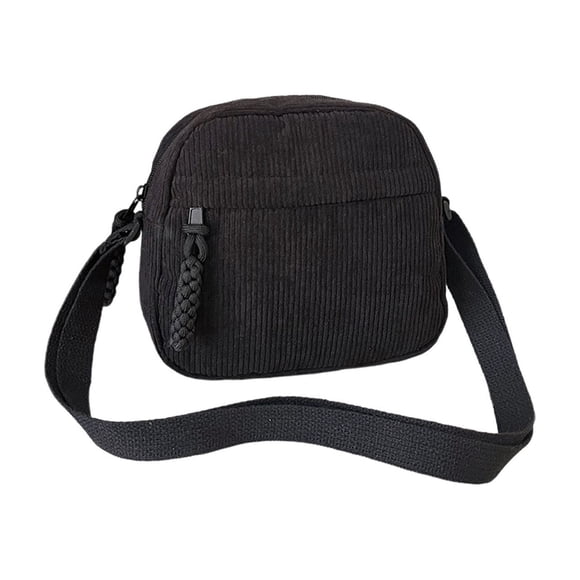 Bolso bandolera de pana para hombre, mochila de pecho, bolso de hombro, mochila informal para deportes al aire libre, ideal para viajes y compras. Cuenta con cierre ajustable para llevar el teléfono,