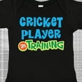 thumbnail image 4 of Inktastic Cricket Player in Training Boys or Girls Baby Bodysuit, 4 of 5
