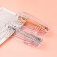 thumbnail image 3 of 1pc Transparent Stapler Plastic Binding Machine Book Binding Tool Stapling Tool, 3 of 8
