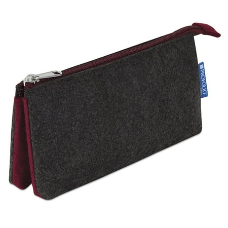 UPC: 0075633940290 | Itoya Profolio Midtown Pouch – Charcoal/Maroon 4 x 7