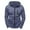 Blue, variant on Cardigan For Men Hoody Zipper Coat Slim Hoodies Sweatshirts Pullover Jacket Black
