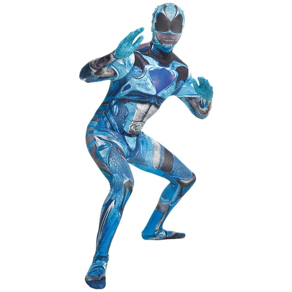 Adult Men's Movie Blue Power Ranger Morphsuit  Costume