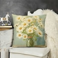 thumbnail image 2 of YINGXI Spring Summer Pillow Covers Daisy Wreath Pillow Covers 20x20in, 2 of 5