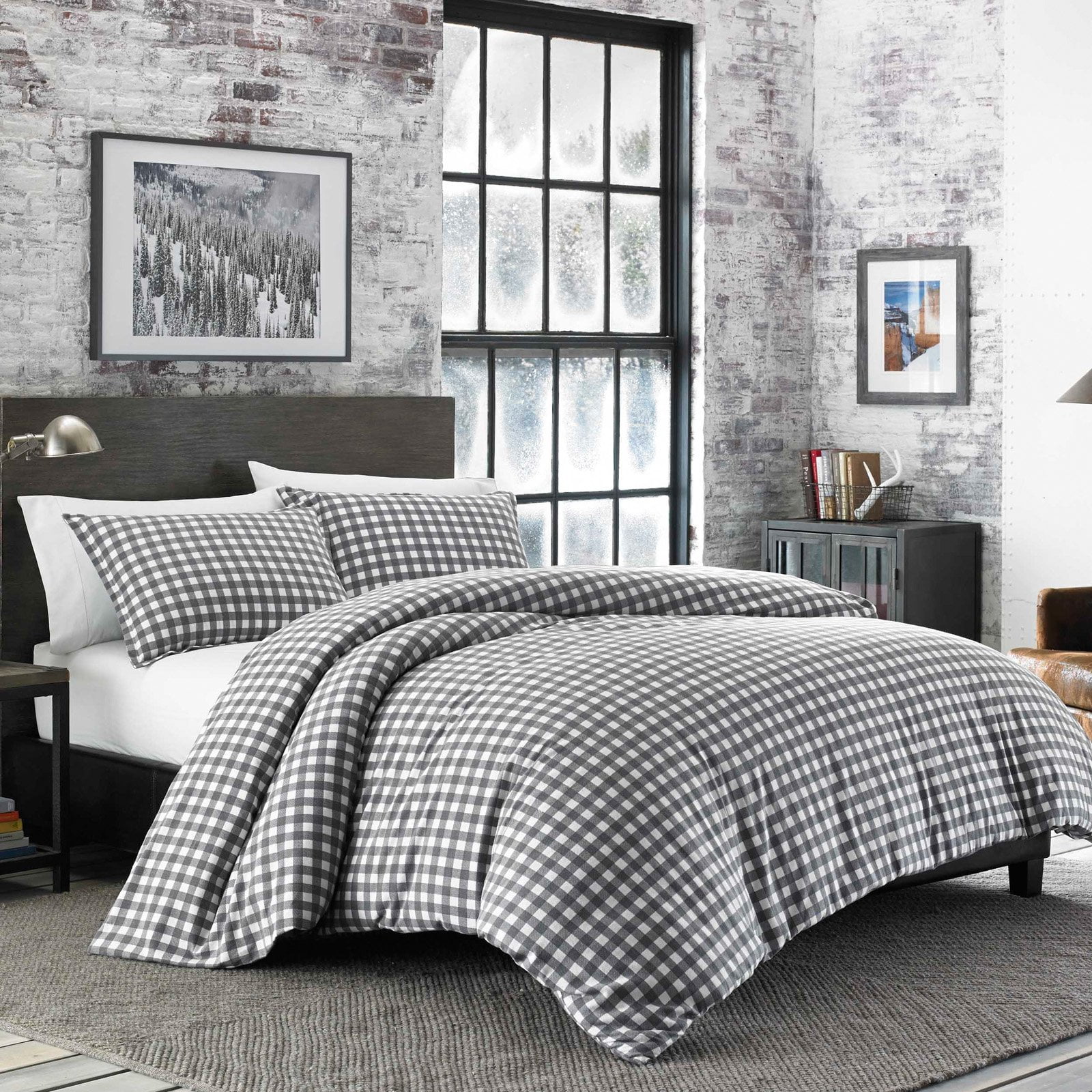 Preston Flannel Duvet Cover Set by Eddie Bauer