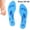 Blue, variant on 1 pair Gel Acupressure Magnetic Insoles/Inserts for Foot/Feet Therapy, Massaging Insoles for Men & Women