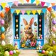 thumbnail image 5 of Cortina de puerta de Pascua de poliéster de 35 x 72 pulgadas, decoración de puerta y pared para Pascua, festival, fiesta, Pascua, otoño, decoración del hogar, adornos de Pascua, 5 of 5