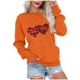 thumbnail image 2 of Qiopertar Blouse à Manches Longues Imprimée Mode Saint-Valentin pour Femmes Col Rond Pull Décontracté Offres de la Semaine Liquidation à Moins de 5$ jusqu'à 90 % de Réduction, 2 of 5