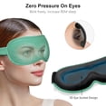 thumbnail image 3 of Mascarilla para dormir Gritin 100% Blackout para mujeres y hombres, color cian, 3 of 7