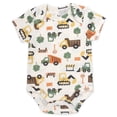 thumbnail image 3 of Baby Essentials Baby Boy 6 Pack Short Sleeve Bodysuit Romper, Baby Outfit Set (9 months,Mommy Loves Me a Ton Grey Neutral), 3 of 13