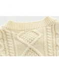 thumbnail image 4 of GigrtiJin Fall and Winter Children Sweater Coats Baby Boy Girl Knitted Cardigan Jacket Long Sleeve Round Neck Coat, 4 of 6