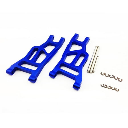 Traxxas Parts Rustler Traxxas Rustler 1:10 Aluminum Alloy Front Lower Arm Hop Up Upgrade, Blue by Atomik RC - Replaces Traxxas Part 3631 ()