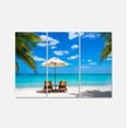 thumbnail image 2 of Design Art - Plage Turquoise avec Chaises, 2 of 3