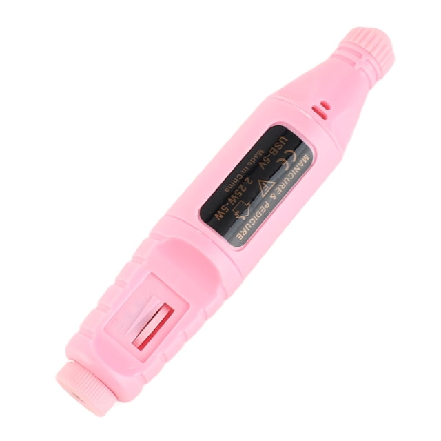 Máquina Perforadora De Uñas, Juego De Limas De Uñas Eléctricas De Superficie Mate, Velocidad Ajustable Con 6 Cabezales De Taladro Para Uso Doméstico Para Salón De Uñas