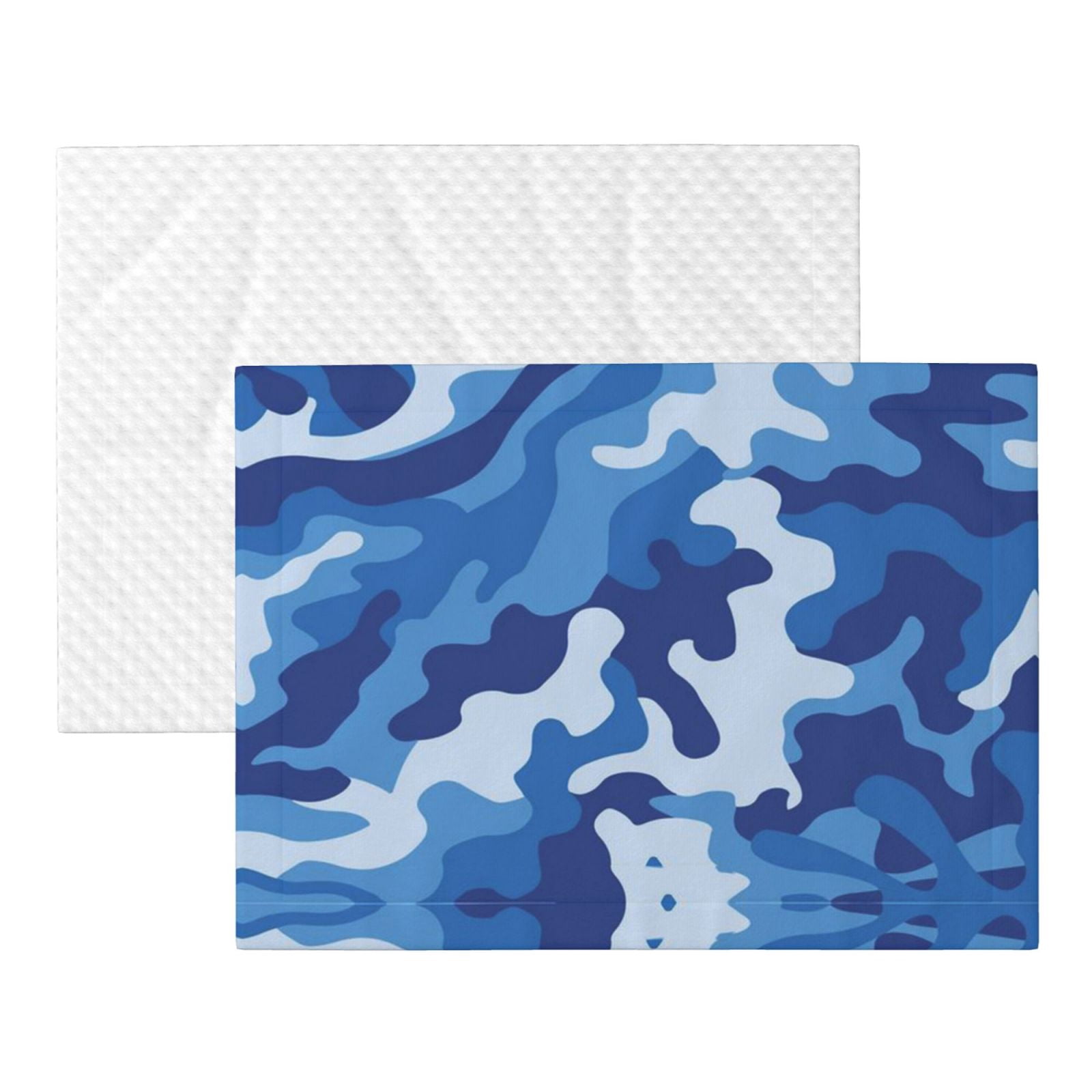 Blue Camouflage Dog Blanket Soft Warm Flannel Cat Blanket Great Pet Throw for Cats Puppy Small Medium Large Dog