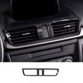 thumbnail image 1 of 1P ABS Inner dashboard middle air conditioning socket decoration for Mazda 3 Axela 17-18-, 1 of 4