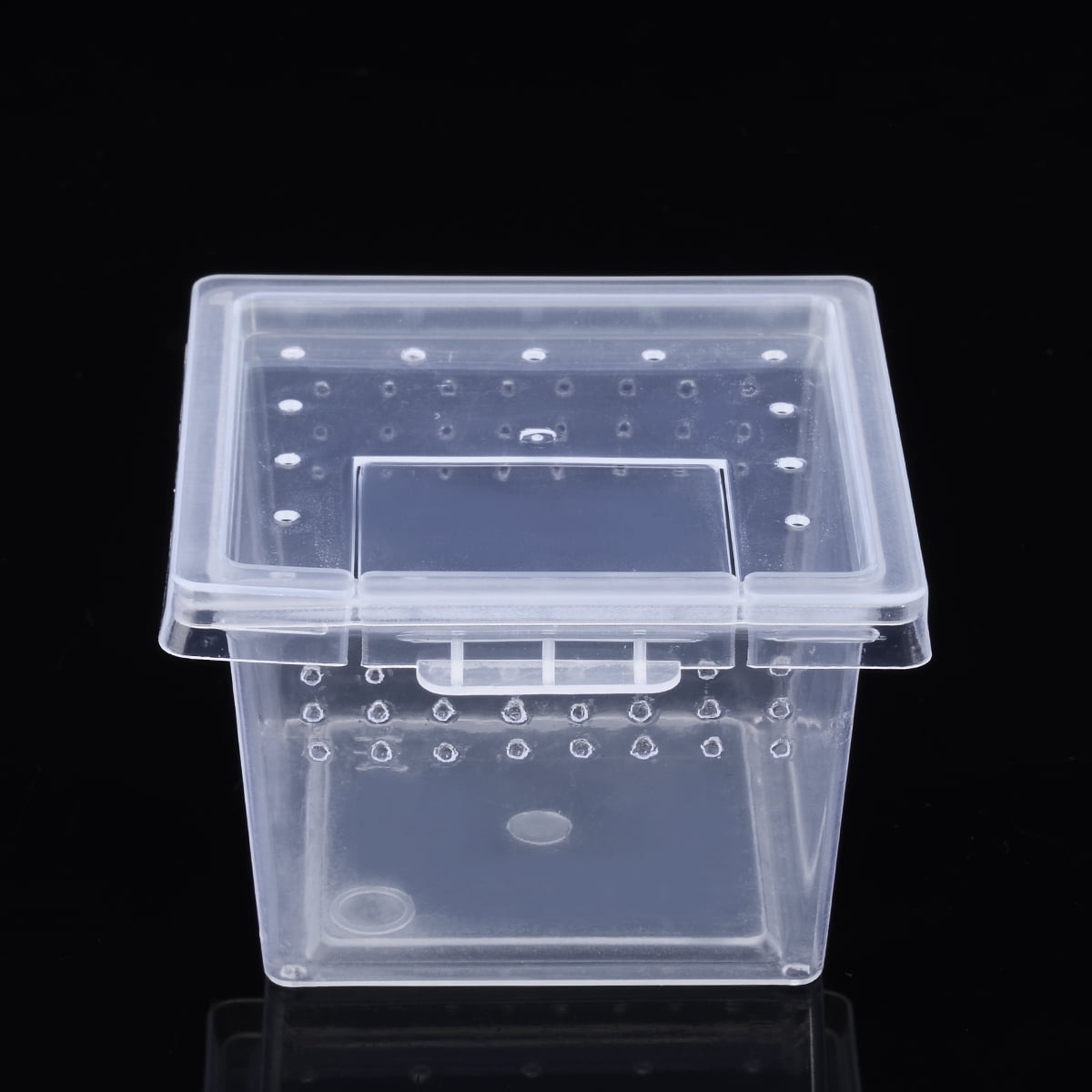 Clear Plastic Reptile Insect Box Spider Snake Transport Breeding Feeding Case 