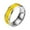 YEB, variant on Dvkptbk Rose Gold Electrocardiogram Stainless Steel Ring Couple Ring Ring Ring Home Decor on Clearance