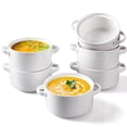 thumbnail image 1 of Juego de 6 tazones para sopa DELLING, cerámica, cebolla francesa, 700 ml, color blanco, 1 of 8