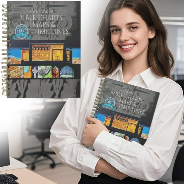 Collectible Rose Book Of &Time Lines Full Color Visual Reference For Study Sunday School Lessons A book Rose Bible Spiral Edition Paperback Stocking Stuffer Holiday Read Must-Read Makeup Organizers