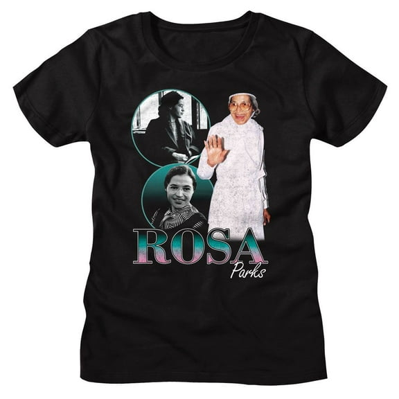 Rosa Parks Collage Black Women's T-Shirt