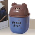 thumbnail image 2 of de Basura de Encimera, de Basura de Escritorio de Oso , de Basura de Escritorio PequeñO con Tapa, de Basura de Encimera de Oso -B, 2 of 5