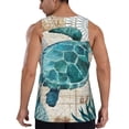 thumbnail image 3 of Haiem Watercolor Sea Turtle Men Workout Tank Top Gym Bodybuilding Sleeveless Muscle T Shirts Athletic Tank Breathable Workout Shirt-4X-Large, 3 of 9