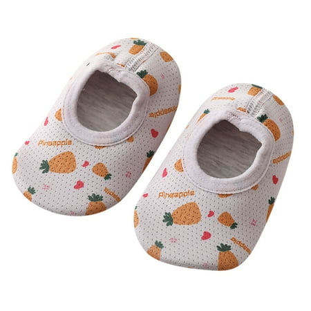 

〖TOTO〗Toddler Shoes Floor Socks For Children Fruit Print Spring And Summer Mesh Baby Shoes Socks Baby Toddler Socks Soft Bottom Non Slip Floor Shoes