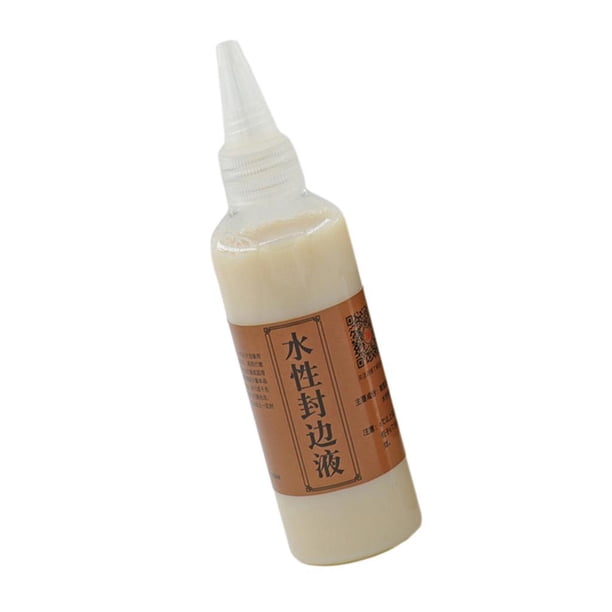 Pintura al óleo artesanal para cuero, pintura para bordes de cuero, aceite para bordes, suministros de 100ml, crema de pintura para cuero líquida