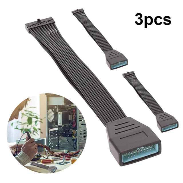USB3.0 Resuelve El Problema Que La Placa Base Esté Bloqueada Por El Cable Plano Negro.