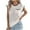 White-short sleeve shirts for women, variant on Tshirts for Women Casual Crew Neck Tops Shirts Summer Short Sleeve Tees Solid Color Blouses wirh Pocket