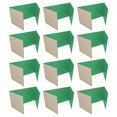thumbnail image 3 of Office, School Classroom Desk Divider 18" x 48" Green Corrugated Study Carrel - Pack of 12, 3 of 3