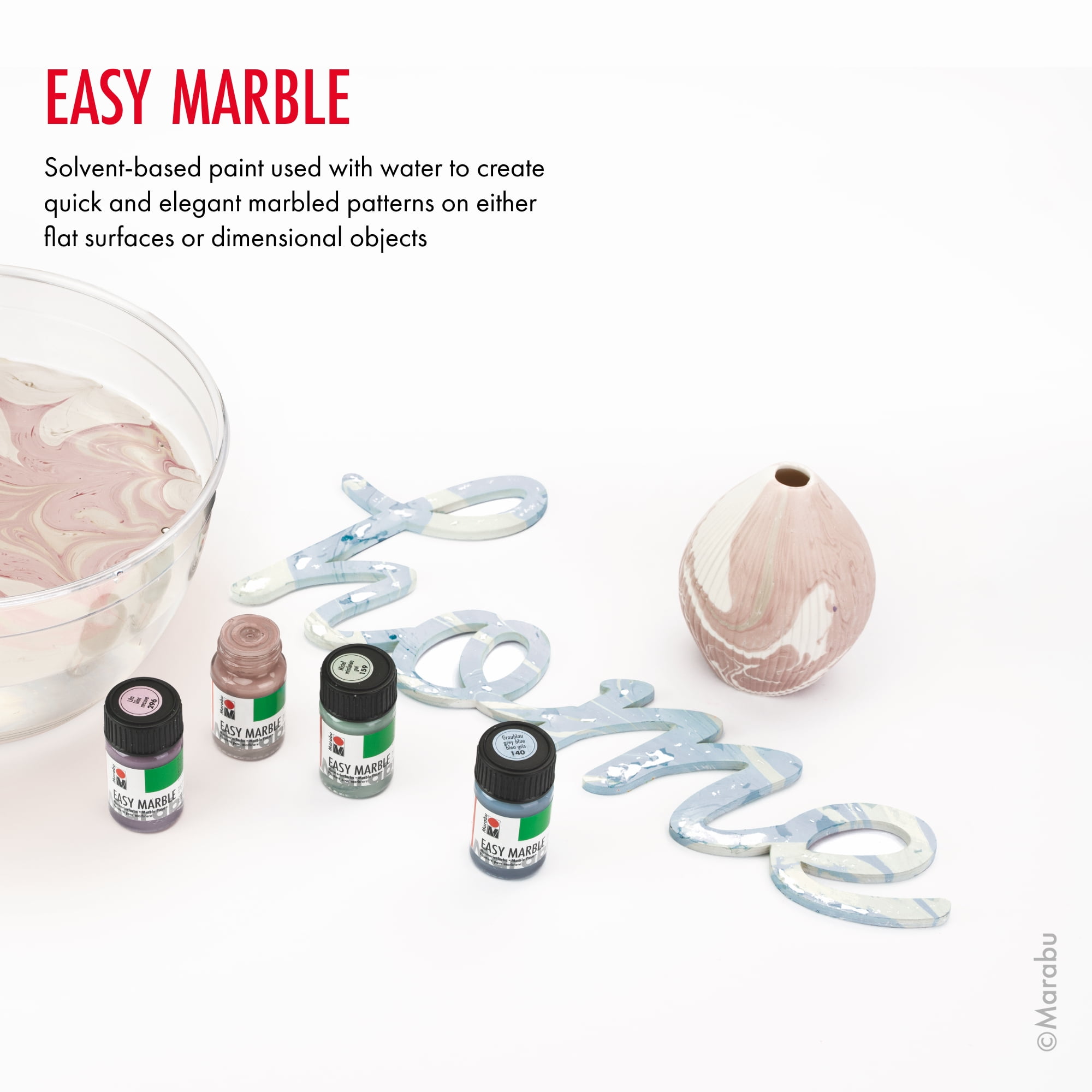 Marabu Easy Paint Marbling Paint Kit for Hydro Dipping 42 Colors • Price »